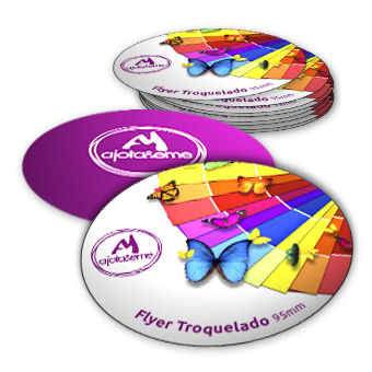 Flyers Troquelados Premium 95x95